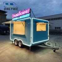 Onlywe Mobile Imbisswagen Perfekt für Snacks, Burger, Hotdogs, Straßenverkauf und Veranstaltungen Voll Ausgestattet Versand Möglich