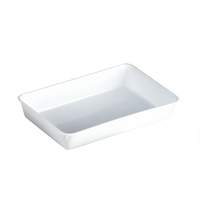 Bandeja para refrigerador tamaño M, bandeja rectangular minimalista para refrigerador, bandeja de PP de calidad alimentaria