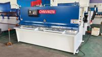 Cisaille hydraulique industrielle CNC CHNVIKEN QC12K pour tôles d'acier/aluminium avec protection de sécurité intégrée