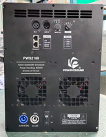 Caisson de basses actif POWAVESOUND, double 18 pouces, grande puissance, haut-parleur de concert en extérieur, 4000W RMS, bi-amplifié, haut-parleur de scène actif, super basses