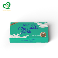 Boîte Cadeau de Luxe Rectangulaire Personnalisable Faite à la Main pour Chocolats, avec Estampage Doré, Insert, Couvercle et Base, Caractéristique Haut de Gamme Unique, Finition Mate
