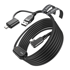 Câble de liaison <span class=keywords><strong>VR</strong></span> tressé AMVR 5M, câble USB 3.0 pour charge rapide et transfert de données pour Quest/<span class=keywords><strong>PICO</strong></span>, conception durable anti-déchirure - Product Image 1