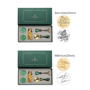 Kit de sceau en cire de bois personnalisé pour la décoration d'invitations de mariage, l'emballage de cadeaux et la fermeture des enveloppes - Product Image 5