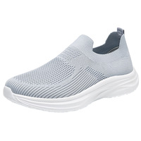 Chaussures de sport décontractées pour hommes, légères, à semelle souple et respirantes, style chaussettes.