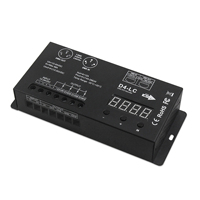 Decodificador RGBW de Alta Potencia de 4 Canales con Pantalla Digital, Voltaje Constante, DMX512, Dimmer LAMPOW LP-D4-LC 1152W, Entrada de 12-24V, 3 Años de Garantía