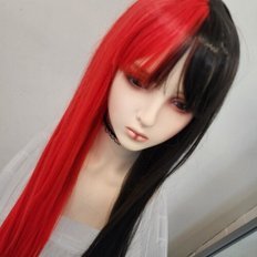 Mezza donna nera capelli lunghi parrucca ricci stile Afro alta temperatura fibra senza colla pizzo anteriore di alta qualità - Product Image 1