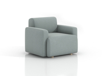 Fauteuil de bureau individuel Turandot SF-28 en tissu W1000D850H700 – Mobilier de réception et de salon de bureau minimaliste