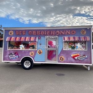 Remorques de concession, Kiosque de rue, Voiture à kebab, Chariot à hot-dogs, Camion de restauration barbecue avec cuisine complète - Product Image 6