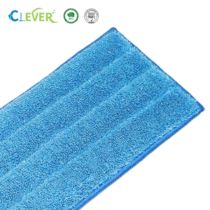 Nouvelles palettes de serpillière en microfibre bleues réutilisables pour nettoyeur de sols, palettes de serpillière plates en microfibre - Product Image 3