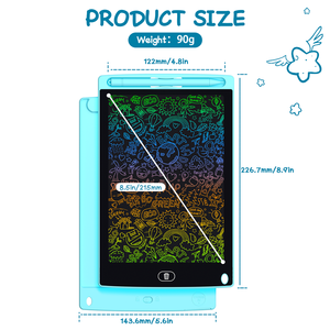 แผ่นเขียนดิจิทัล HS จัดส่งฟรี ของขวัญคุณภาพสูง ขนาด 8.5 นิ้ว กระดานวาดเขียน LCD สำหรับเด็ก - Product Image 5