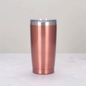 <b>Hot</b> Pink Tumbler 20Oz Metal Insulated Double Wall Vacuum Sweat Free BPA Free Reusable Travel Mug Tumbler ASM25 - Product Image 2