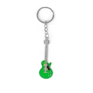 Quà Tặng Sáng Tạo Thời Trang Đáng Yêu Phim Hoạt Hình Âm Nhạc Guitar Violin Kim Loại Keyring Kẽm Hợp Kim Charms Keychain