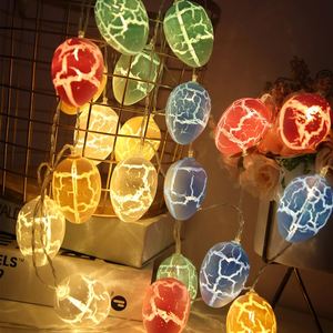 1.5M Trứng Phục Sinh Crackle Vỏ Trứng Ánh Sáng Chuỗi <span class=keywords><strong>LED</strong></span> Trang Trí Phục Sinh Đèn Cho Hạnh Phúc Phục Sinh Đảng Trang Trí - Product Image 1