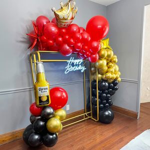 60 Globos Negros y Rojos de 12 Pulgadas para Decoración de Fiestas Temáticas de Casino, Graduación, Año Nuevo, Cumpleaños - Product Image 4