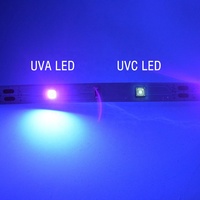 Bandes LED UV germicides violettes 365nm 395nm, bande lumineuse LED UV 12V 24V UVA UVC, bande LED UV 2835