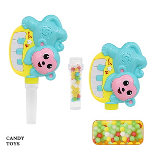 Bonbons durs en forme d'animaux 2023, bonbons gélifiés fourrés, jouets musicaux singe piano Cosby dessin animé pour enfants - Product Image 2