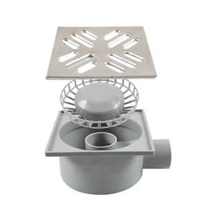 WaiiHO 031 - Rejilla de Drenaje Cuadrada Moderna para Suelo, Acero Inoxidable 304, PVC Pulido, Electrochapado, Rejilla Extraíble para Evitar Obstrucciones - Product Image 2