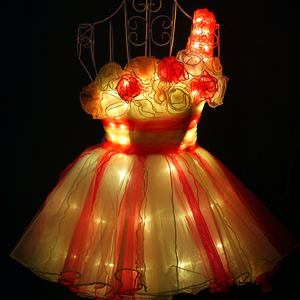 Vestido luminoso de cantante, vestido de dama de honor <span class=keywords><strong>en</strong></span> línea, luz LED luminosa, vestido de fiesta de boda brillante - Product Image 4
