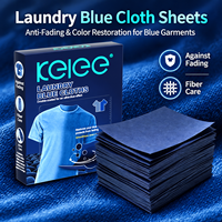 Feuilles de bleuage pour linge KELEE personnalisables avec logo, à dissolution rapide, formule concentrée pour vêtements bleus et jeans