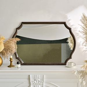 Home Living Room Decor European Rustic Eco-friendly Wooden Wall <b>Hanging</b> <b>Mirror</b> - Product Image 4