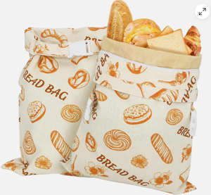 Bolsas de Algodón Extra Grandes y Fáciles de Limpiar para Pan de Masa Madre con Cierre para una Doble Frescura - Product Image 2