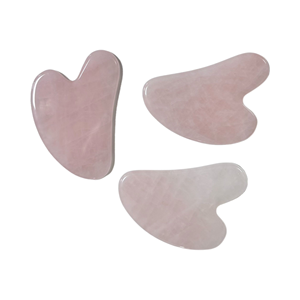 Planche de Gua Sha en cristal naturel, quartz rose de qualité A, outil de beauté - Product Image 6