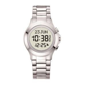 Delux Premium Muslim Prayer Unisex Wrist Watch Adhan <b>Clock</b> Azan Time Reminder <b>Clock</b> Wrist for Islamic Gift OEM Customization - Product Image 1