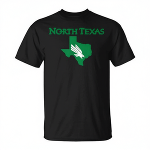Camiseta North Texas Mean Green de algodón negro, talla unisex para adultos - Product Image 2