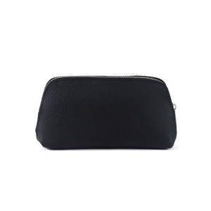 Pochettes de maquillage de <span class=keywords><strong>voyage</strong></span> personnalisées pour femmes, mini sac de beauté en cuir pu noir, sac de maquillage cosmétique - Product Image 5