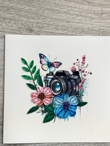 Belle carte 3D en quilling faite à la main, carte de vœux en papier, cadeau souvenir attentionné pour les êtres chers et les moments spéciaux - Product Image 3