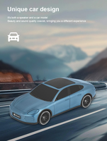 Haut-parleur Bluetooth à énergie solaire de style voiture avec boîtier en plastique et batterie intégrée