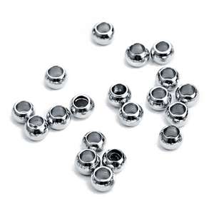 쥬얼리 제작용 라운드 루스 비즈 스테인리스 스틸 스페이서 비즈 3mm 4mm 6mm 8mm 10mm 큰 구멍 100개/봉지 683650 - Product Image 6