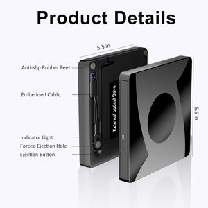 Lecteur <span class=keywords><strong>de</strong></span> <span class=keywords><strong>DVD</strong></span> externe USB 3.0 et Type-C, <span class=keywords><strong>graveur</strong></span> <span class=keywords><strong>de</strong></span> CD/<span class=keywords><strong>DVD</strong></span> portable, lecteur optique fin <span class=keywords><strong>pour</strong></span> ordinateur portable, ordinateur <span class=keywords><strong>de</strong></span> bureau, <span class=keywords><strong>Windows</strong></span>, MacOS, Linux - Product Image 5