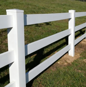 Valla de Vinilo PVC Blanca de 3 Rieles para Caballos, Ecológica y Certificada, de 4.5 pies de Altura, para Uso en Ranchos y Corrales - Product Image 3