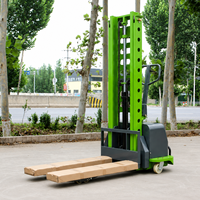 Apilador Hidráulico Eléctrico de 1.5 y 2 Toneladas de Capacidad, Transpaleta Eléctrica con Operador a Bordo