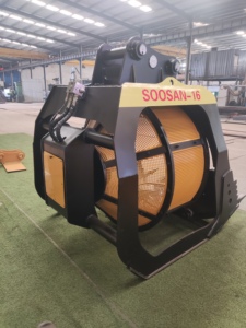 Bécher rotatif de 2,4 m³ pour excavatrice Soosan 29-40 tonnes, pour la séparation du sable et du gravier lors des travaux de construction - Product Image 5