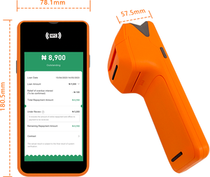 4 gam wifi di động cầm tay Android <span class=keywords><strong>POS</strong></span> thiết bị đầu cuối nhà sản xuất màn hình cảm ứng với 58 Mét Máy in hóa đơn nhiệt - Product Image 4