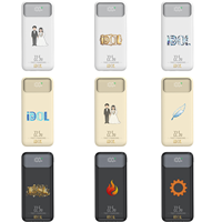 Batterie externe personnalisée avec câble intégré, charge rapide, batterie Li-polymère 10000 mAh, chargeur rapide 22,5 W