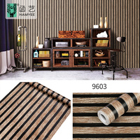 Rouleaux de Papier Peint Adhésif Effet Bois Grain Pellicule Murale Décorative PVC Vinyle Imperméable Contact en Bois