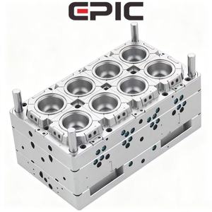 Molde de Inyección de Paredes Delgadas Personalizado <span class=keywords><strong>EPIC</strong></span> para Vasos y Vajilla de Plástico PP/PS con Núcleos de Acero S.2344 y Base de Acero P20 - Product Image 3