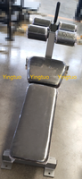 Déclin banc abdominal assis chaise romaine Extension du dos Machine de gymnastique commerciale force déclin banc abdominal banc assis