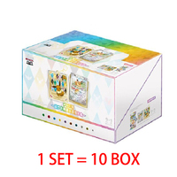 PQ TCG 17.5 Eeveelutions Shaker Card Display Charm Gift Box 10 Box/Set Eevee Gift Toy Pendant Ornament Trading Cards Board Games