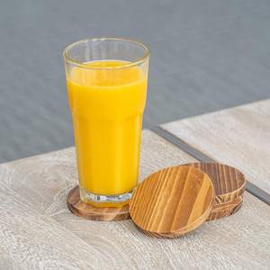 Plateau de service en bois d'acacia avec poignées Grand plateau en bois pour petit-déjeuner ottoman au lit Plateau rectangulaire décoratif pour le salon - Product Image 3