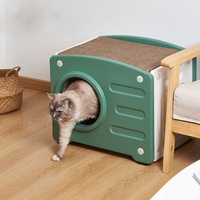Neues YM-09 Atmungsaktives Wasserdichtes PE-Verdicktes Katzenhaus Ganzjährig Nutzbares Innen-Haustierbett für Katzen & Hunde