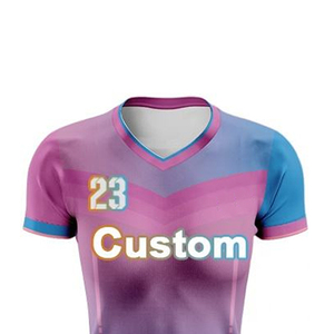 Professional Made Adult Unisex Soccer Jersey Printed Customized Colors Logo Breathable Quick Dry V-neck Half Sleeve Team High - Product Image 4