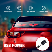 Pantalla LED para la Parte Trasera del Automóvil LOY, Letrero LED con Ojos de Diablo Desplazables, Flexible para el Parabrisas de Camiones de Diferentes Tamaños
