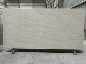 แผ่นควอตซ์ลายหินอ่อนทัชมาฮาลคุณภาพสูงสำหรับงานขายส่ง ทนทาน กันน้ำ ทันสมัย เหมาะสำหรับทำท็อปโต๊ะเครื่องแป้ง ผนัง และเคาน์เตอร์ - Product Image 3