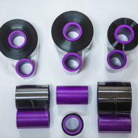 Ruban de codes à barres en résine de cire TTO 33mm * 450M pour personnalisation de la taille d'impression à grande vitesse Videojet Markem