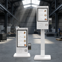 21.5 23.8 27 32 pouces POS Terminal Holder sol/mur/bureau montage boîtier en métal QR/Barcode Scanner KFC McDonald Kiosque de paiement alimentaire