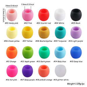 Kit de Cuentas para el Cabello Coloridas y Personalizables al por Mayor de Fábrica, Accesorios de Silicona Suave para Trenzar el Cabello, Extensiones - Product Image 2